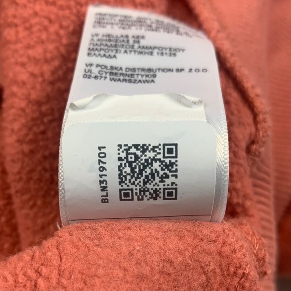 The North Face Men's Large Rust Orange Logo Pullover Hoodie Sweatshirt Outdoor - Picture 8 of 10